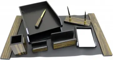 Настольный набор, 8 предметов "Good Sunrise" черное дерево (8FE-1A) обложка книги