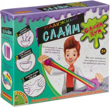 Опыты "СЛАЙМ БУМ, Радужный слайм" (CH8165/ DC8074) обложка книги