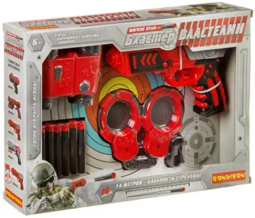 Бластер «ВЛАСТЕЛИН» пули, наручники, ключи, бинокль (ВВ4026) обложка книги