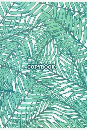 Тетрадь-перевертыш 80 листов, А4 "ТРОПИЧЕСКИЕ ЛИСТЬЯ" (50809) обложка книги