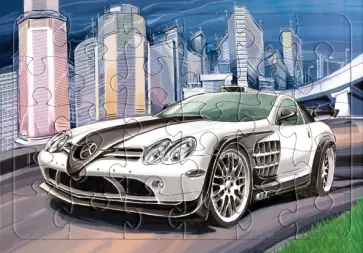 Пазл Легковой автомобиль Мерседес, 30 элементов обложка книги