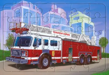 Пазл Пожарная машина. 30 элементов обложка книги