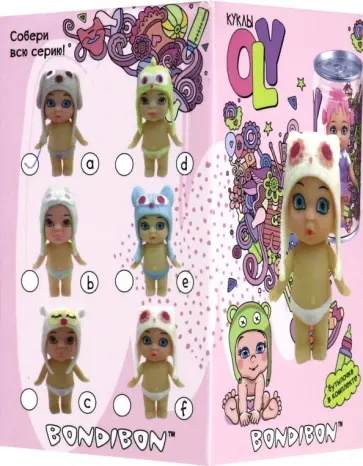 Набор игровой куколка "OLY" в банке, девочка (А, ВВ382) обложка книги