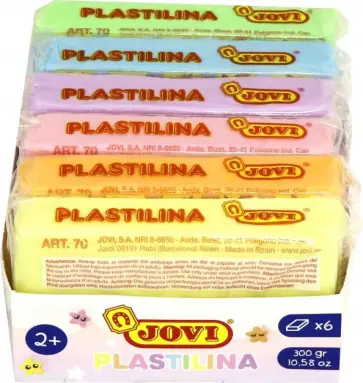 Пластилин 6 цветов по 50 грамм, пастельные цвета (70/6P) обложка книги