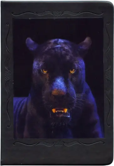 Записная книжка 3D "Пантера" (А5, 80 листов, кожзам) (NB-3D-P) обложка книги