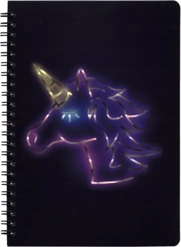 Записная книжка "Единорог" (А5, 40 листов, клетка, пружина) (NB-A5 N-UN) обложка книги