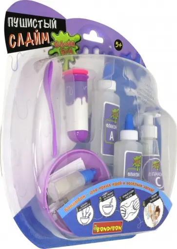 Опыты СЛАЙМ БУМ, Пушистый слайм (CH8165/ DC8071) обложка книги