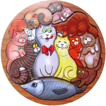 Головоломка Коты (Смайл-декор) (П014) Головоломка Коты (Смайл-декор) (П014) обложка книги