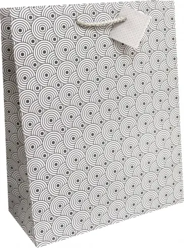 Пакет бумажный подарочный "Абстракция" (26х32х12 см) (M-8104) обложка книги