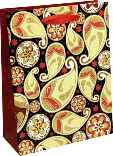 Пакет бумажный подарочный "Яркие краски" (18х23х8 см) (M-8132) обложка книги