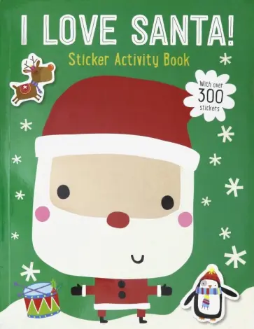 I Love Santa Sticker Activity Book обложка книги
