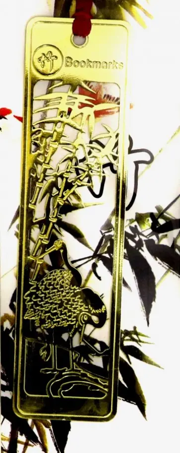 Закладка для книг металлическая с лентой (M-3353) Закладка для книг металлическая с лентой (M-3353) обложка книги