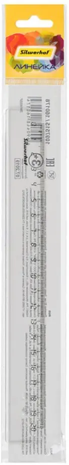 Линейка "Солнечная коллекция" (20 см, прозрачная) (160178) обложка книги