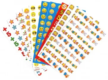 Комплект наклеек для поощрения обложка книги