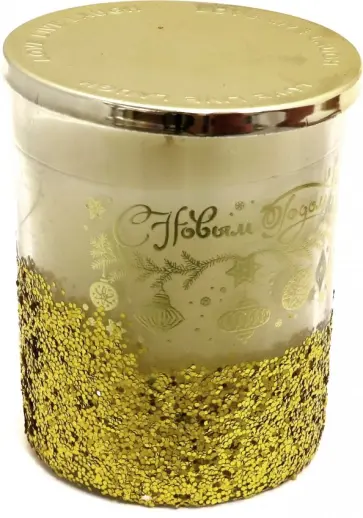 Свеча новогодняя ароматизированная "Свеча в баночке", корица (78554) обложка книги