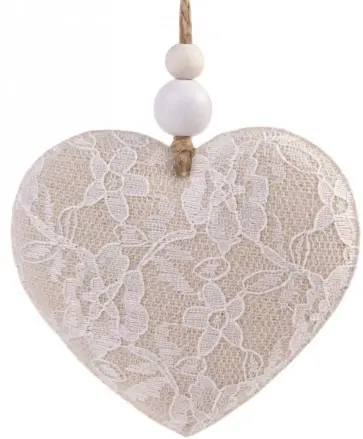 Подвесное украшение "Ажурное сердце" (80200) обложка книги