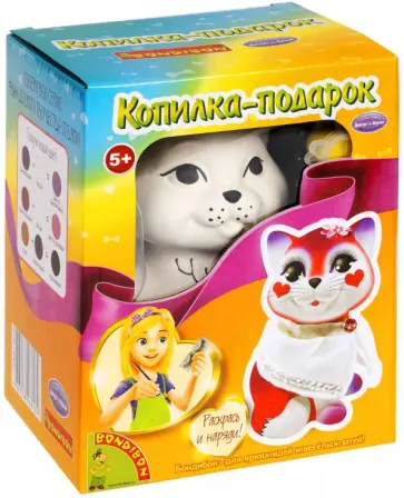 Набор для творчества "Копилка-подарок" Кошечка (ВВ3726) обложка книги