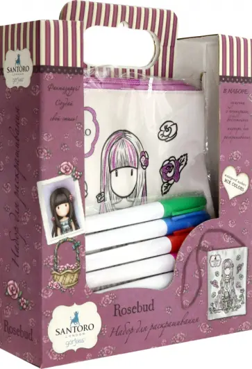 Санторо. Сумка прогулочная для раскрашивания (04593) обложка книги
