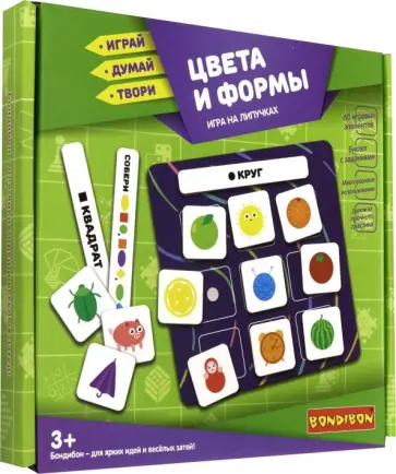 Игры на липучках "Цвета и формы" (ВВ3961) обложка книги