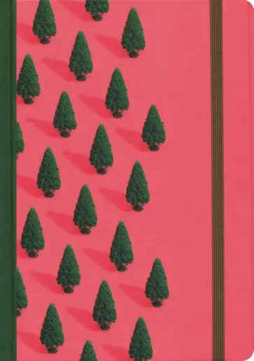 Блокнот "Ёлки", А5, клетка, 96 листов, на резинке обложка книги