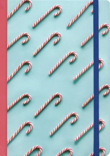 Блокнот "Christmas Candy", А5, клетка, 96 листов, с резинкой обложка книги
