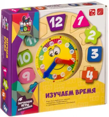 ра деревянная  ИЗУЧАЕМ ВРЕМЯ (ВВ4007) обложка книги