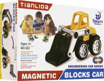 Магнитный конструктор "Бульдозер" (74243) обложка книги