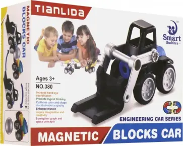 Магнитный конструктор "Погрузчик" (74242) обложка книги