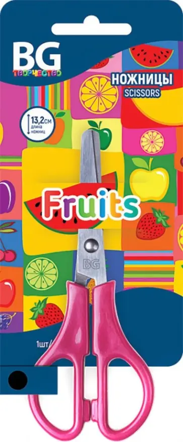 Ножницы детские 13,2 см "Fruits" (ND132 6518) обложка книги