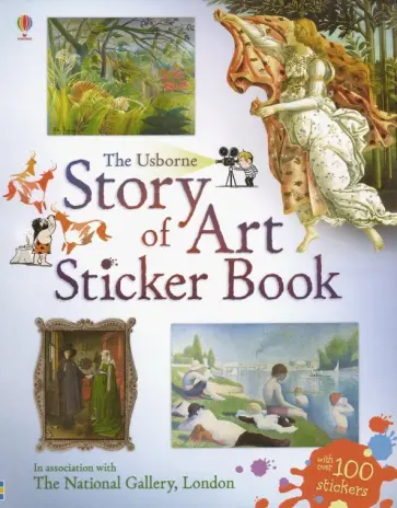 Sarah Courtauld - The Usborne Story of Art. Sticker Book обложка книги
