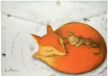 Папка-конверт А4 "ВОЛШЕБНЫЕ ЛИСЫ" кнопка, 2 вида (14-036/03) обложка книги