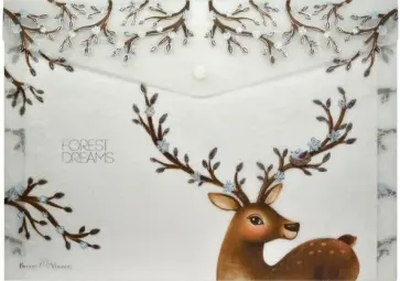 Папка-конверт, А4, FOREST DREAM, кнопка, 2 вида (14-036/04) обложка книги