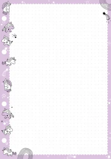 Сменный блок для тетрадей на кольцах Единороги, А5+, 50 листов, в точку обложка книги