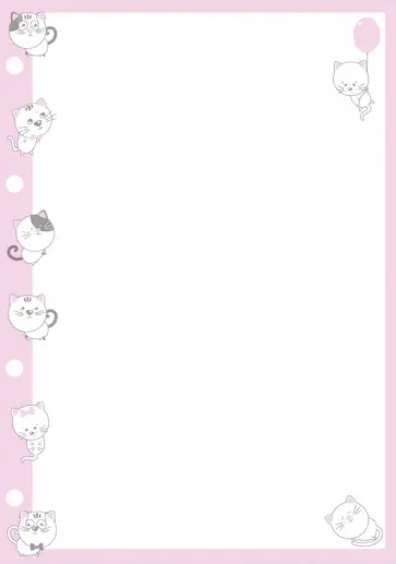 Сменный блок для тетрадей на кольцах Котята, 50 листов, нелинованный, А5 обложка книги