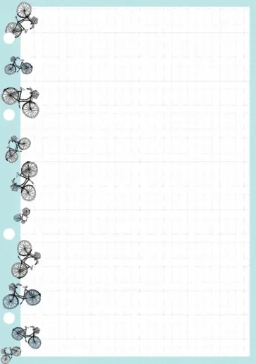 Сменный блок для тетрадей на кольцах Велосипеды, 50 листов, клетка, А5 Сменный блок для тетрадей на кольцах Велосипеды, 50 листов, клетка, А5 обложка книги