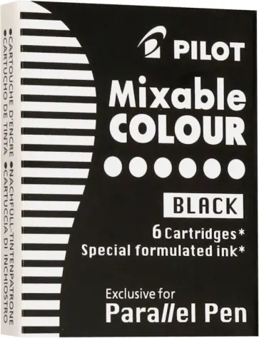 Картриджи для ручки "Parallel Pen" (6 штук, черный) (IC-P3-S6-B) обложка книги