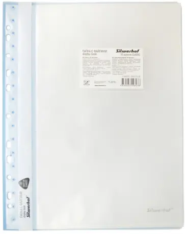 Папка-скоросшиватель 30 вкладышей, голубой (255118-02) обложка книги