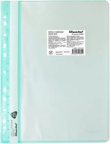 Папка-скоросшиватель 30 вкладышей, зеленый (255118-04) обложка книги
