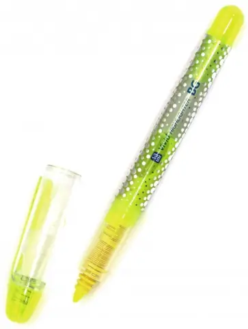 Текстмаркер с жидкими чернилами "Vivid" (1-3 мм, желтый) (TM_j 6183) обложка книги