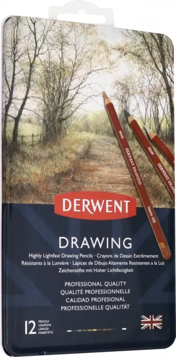 Карандаши цветные "Drawing" (12 цветов, земляные оттенки) (0700671) обложка книги