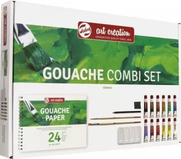 Набор гуаши Art Creation, 12 цветов, аксессуары Набор гуаши Art Creation, 12 цветов, аксессуары обложка книги