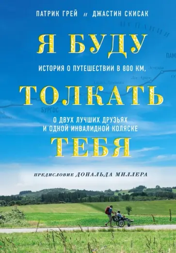Грей, Скисак - Я буду толкать тебя. История о путешествии в 800 км, о двух лучших друзьях и одной инвалидной коляск обложка книги