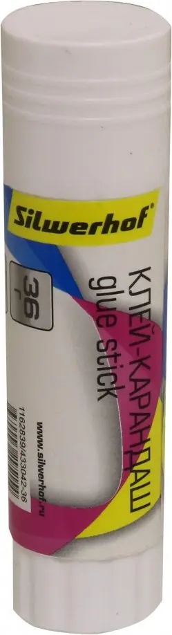 Клей-карандаш "Silwerhof" (36 гр) (433042-36) обложка книги