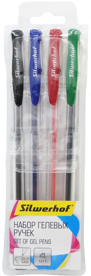 Набор ручек гелевых "LACONIC" (4 цвета) (026176-00) обложка книги