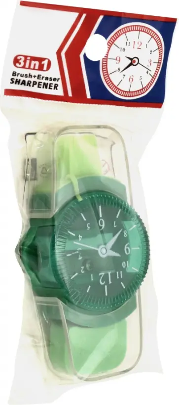 Точилка с контейнером и ластиком "Наручные часы" (ТК-8103) обложка книги