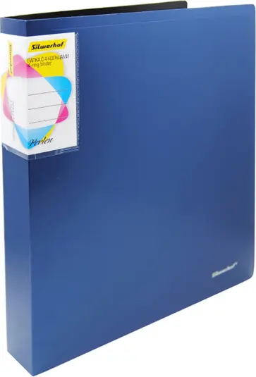 Папка на 2 кольцах "Perlen" синий металлик (271957-74) обложка книги