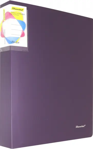 Папка на 4 кольцах "Perlen" сиреневый металлик (271958-73) обложка книги