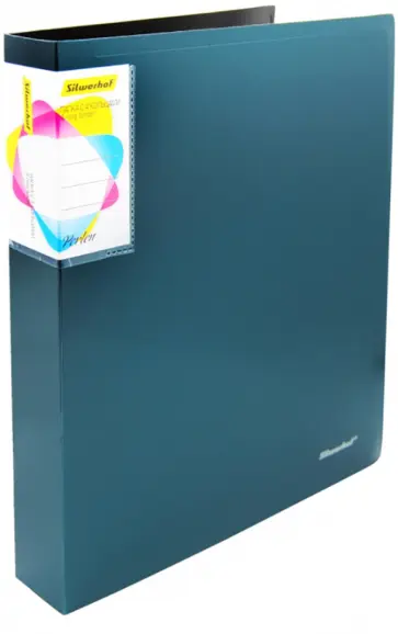 Папка на 4 кольцах "Perlen" зеленый металлик (271958-75) обложка книги