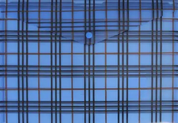 Конверт на кнопке А4 "Клетка" синий (PK801ABLU) обложка книги