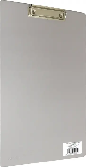 Папка-планшет А4 ПВХ серый прижим (4201-10) Папка-планшет А4 ПВХ серый прижим (4201-10) обложка книги